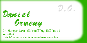 daniel ormeny business card